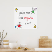 No Mess Imaging Poster (Küche)