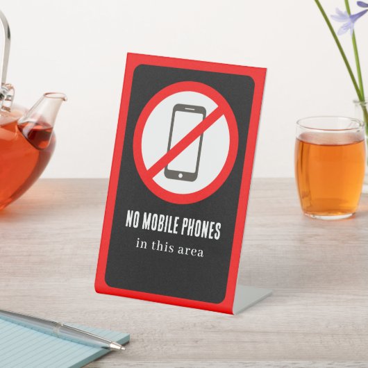 No Mobile Phones Sockelschild (In SItu)