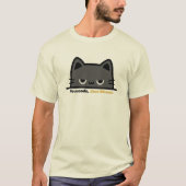 No mood, just meows - grumpy cartoon cat design T-Shirt (Vorderseite)
