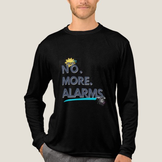 💤 No. More. Alarms. Tri-Blend Shirt (Vorderseite)
