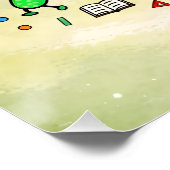 No More Calculations Funny Math Design Poster (Ecke)