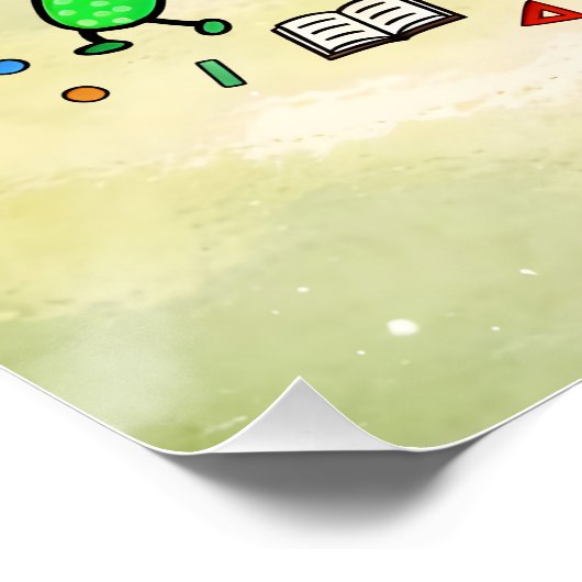 No More Calculations Funny Math Design Poster (Ecke)