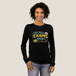 No More Exams Ever Graduation T-Shirt 🎓 Tri-Blend Shirt