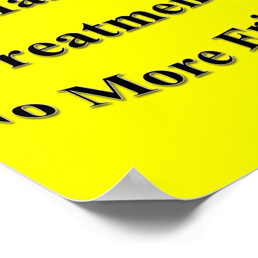 No More Frizz Poster Matte (Ecke)