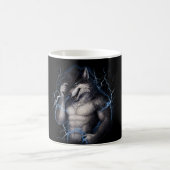 No More Mr Nice Guy Funny Alpha Wolf Meme Brainrot Kaffeetasse (Mittel)