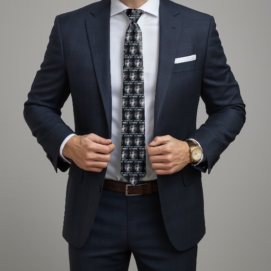 No More Mr Nice Guy Funny Alpha Wolf Meme Brainrot Krawatte