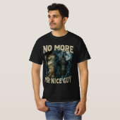 No More Mr Nice Guy Funny Alpha Wolf Meme Dad Papa T-Shirt (Vorne ganz)