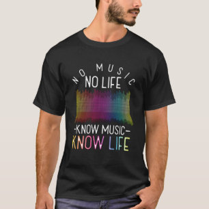 No Music No Life Disk Jockey Musician Songwriter P T-Shirt