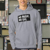No Music No Life Hoodie - Bold Statement Pullover