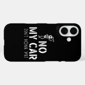 No My Car Isn't Done Yet Funny Skeleton Car Garage Case-Mate iPhone Hülle (Rückseite (Horizontal))