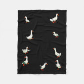 No My Ducks Are Certainly Not In A Row Funny Duck Fleecedecke (Vorderseite)