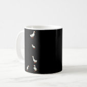 No My Ducks Are Certainly Not In A Row Funny Duck Kaffeetasse (Vorderseite Links)