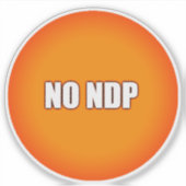 NO NDP AUFKLEBER (Vorderseite)