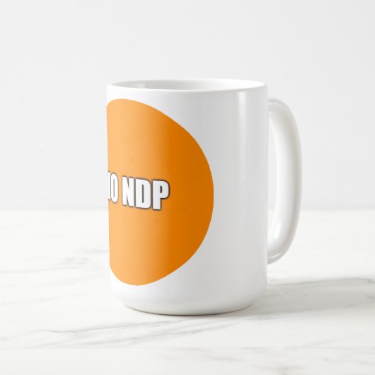 NO NDP KAFFEETASSE (VorderseiteRechts)