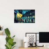 "No Need for Art" (Café Terrace Noir) Poster (Heimbüro)