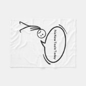 No New Tools Today Funny  Fleecedecke (Vorderseite (Horizontal))