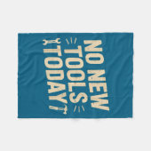 No New Tools Today Retro Meme Tools Lover  Fleecedecke (Vorderseite (Horizontal))