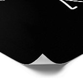 No New Tools Today Sad Stick Figure Woodworker Cow Poster (Ecke)