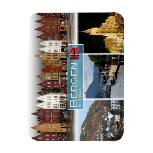 NO Norwegen - Bergen - Magnet (Vertikal)