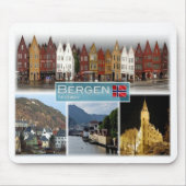NO Norwegen - Bergen - Mousepad (Vorne)