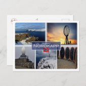 NO Norwegen - Nordkapp - Nordkap - Postkarte (Vorne/Hinten)