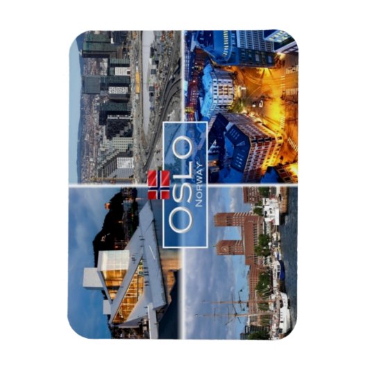 NO Norwegen - Oslo - Magnet (Vertikal)