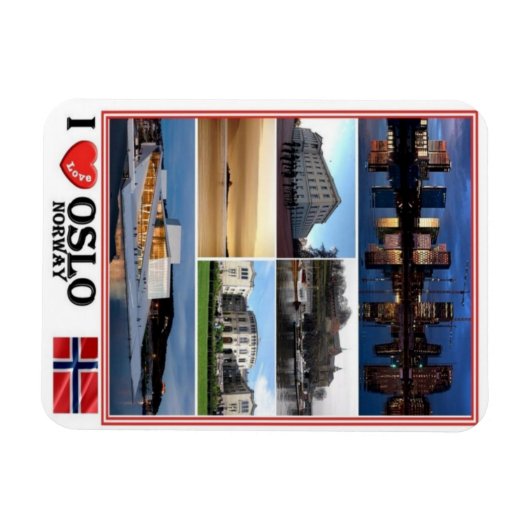 NO Norwegen - Oslo - Magnet (Horizontal)