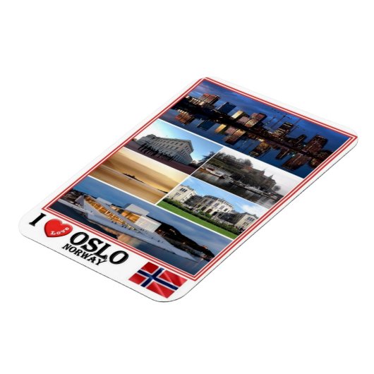NO Norwegen - Oslo - Magnet (Linke Seite)