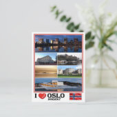 NO - Norwegen - Oslo - Postkarte (Stehend Vorderseite)