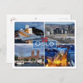 NO Norwegen - Oslo - Postkarte (Vorne/Hinten)