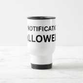 No Notifications Allowed Minimalist Insulated Reisebecher (Mittel)