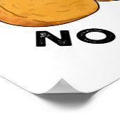 No Nuggs No Glory Funny Nuggets Puff Poster (Ecke)