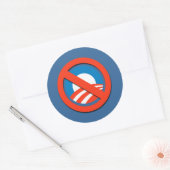 NO "O" RUNDER AUFKLEBER (Umschlag)