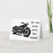 No One Else Sets the Speed Karte (Vorderseite)