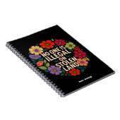 No One Is Illegal on Stolen Land Indigenous Pride Notizblock (Rechte Seite)