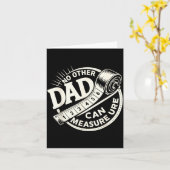 No Other Dad Can Measure Up Men Funny Fathers Day Karte (Gelbe Blume)