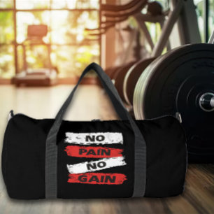 No Pain No Gain Gym-Ausrüstung Duffle Bag