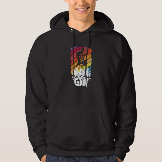 No Pain No Gain Indoor Cycling Class Hoodie (Vorderseite)
