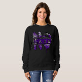 No Pain No Gain Yup Retro Dark Iris 3s Unisex Matc Sweatshirt (Vorne ganz)