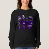 No Pain No Gain Yup Retro Dark Iris 3s Unisex Matc Sweatshirt (Vorderseite)