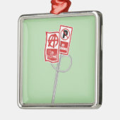 No parking anarchy sign ornament aus metall (Links)