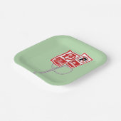 No parking anarchy sign pappteller (Gewinkelt)