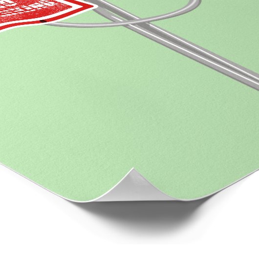 No parking anarchy sign poster (Ecke)