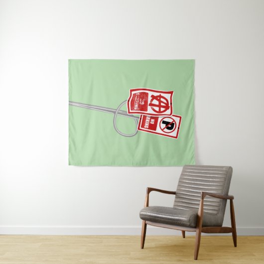 No parking anarchy sign wandteppich (Beispiel (Horizontal))