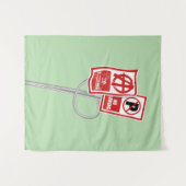 No parking anarchy sign wandteppich (Vorderseite (Horizontal))