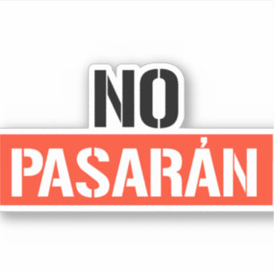No Pasaran Aufkleber