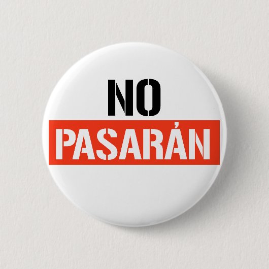 No Pasaran Button (Vorderseite)