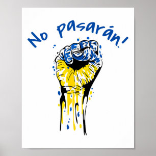 No Pasaran Sozialistisch Spanischer Bürgerkrieg Uk Poster