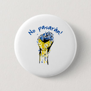 No Pasaran Sozialistischer Spanischer Bürgerkrieg  Button