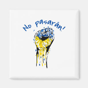 No Pasaran Sozialistischer Spanischer Bürgerkrieg Magnet